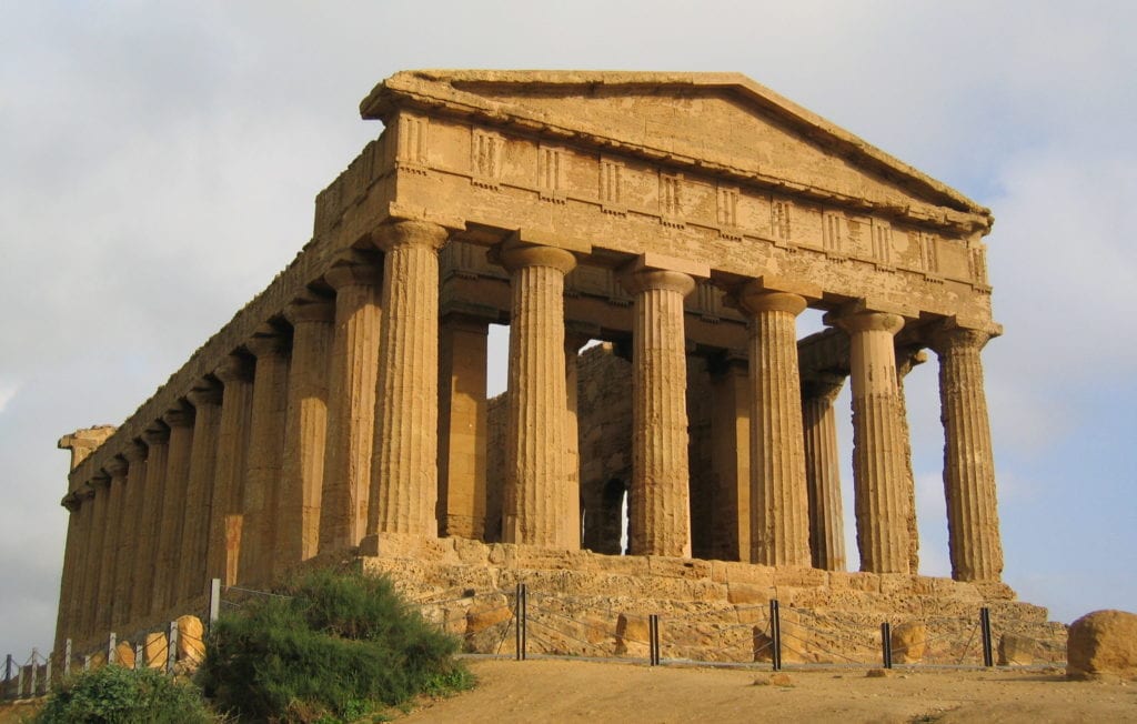 Temple of Concordia, Agrigento, Italy, built c. 440–430 BC. 